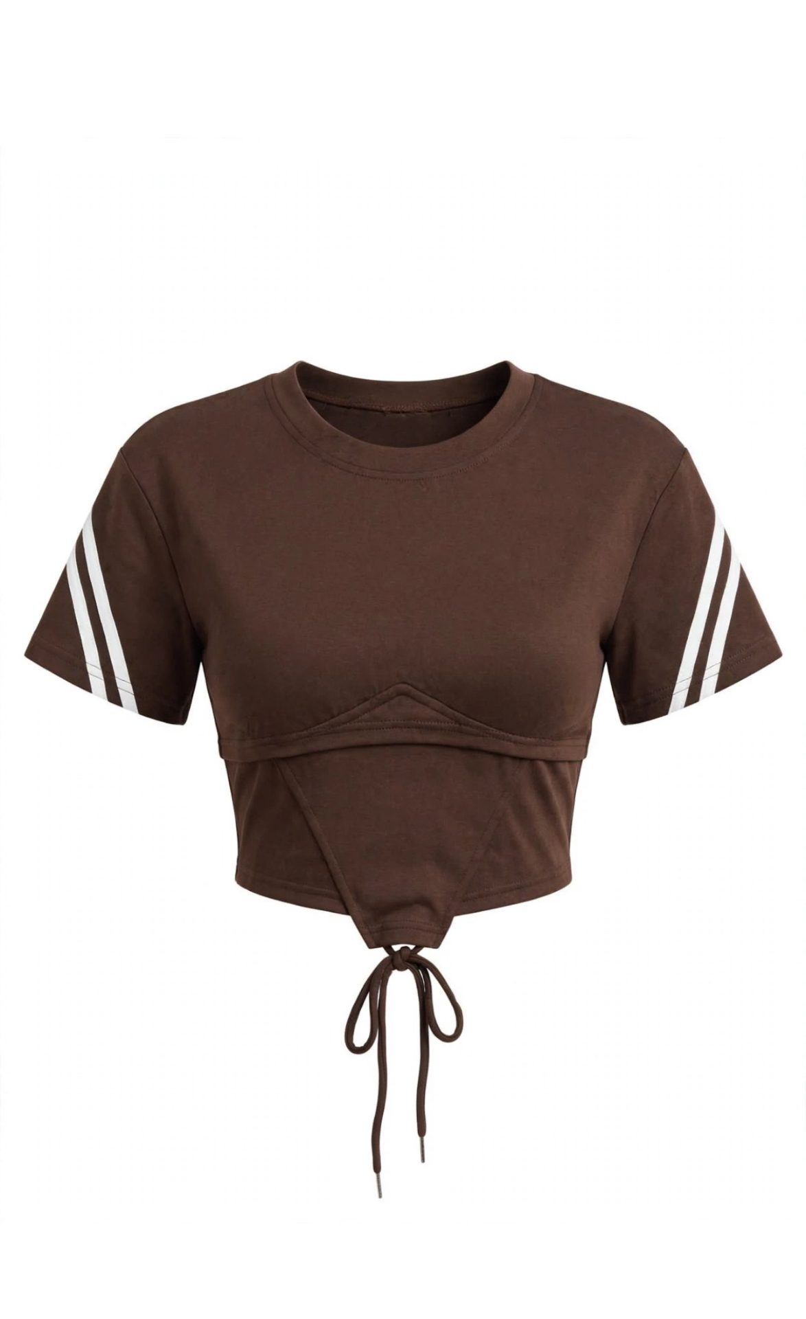 Maglia a corsetto in tessuto tuta